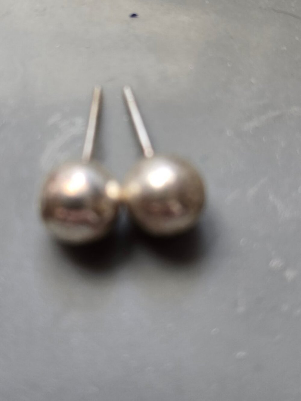 Sterling Silver Ball Post Earrings 8mm